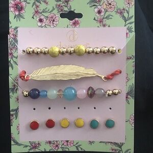 Decree Earrings/Bracelet set